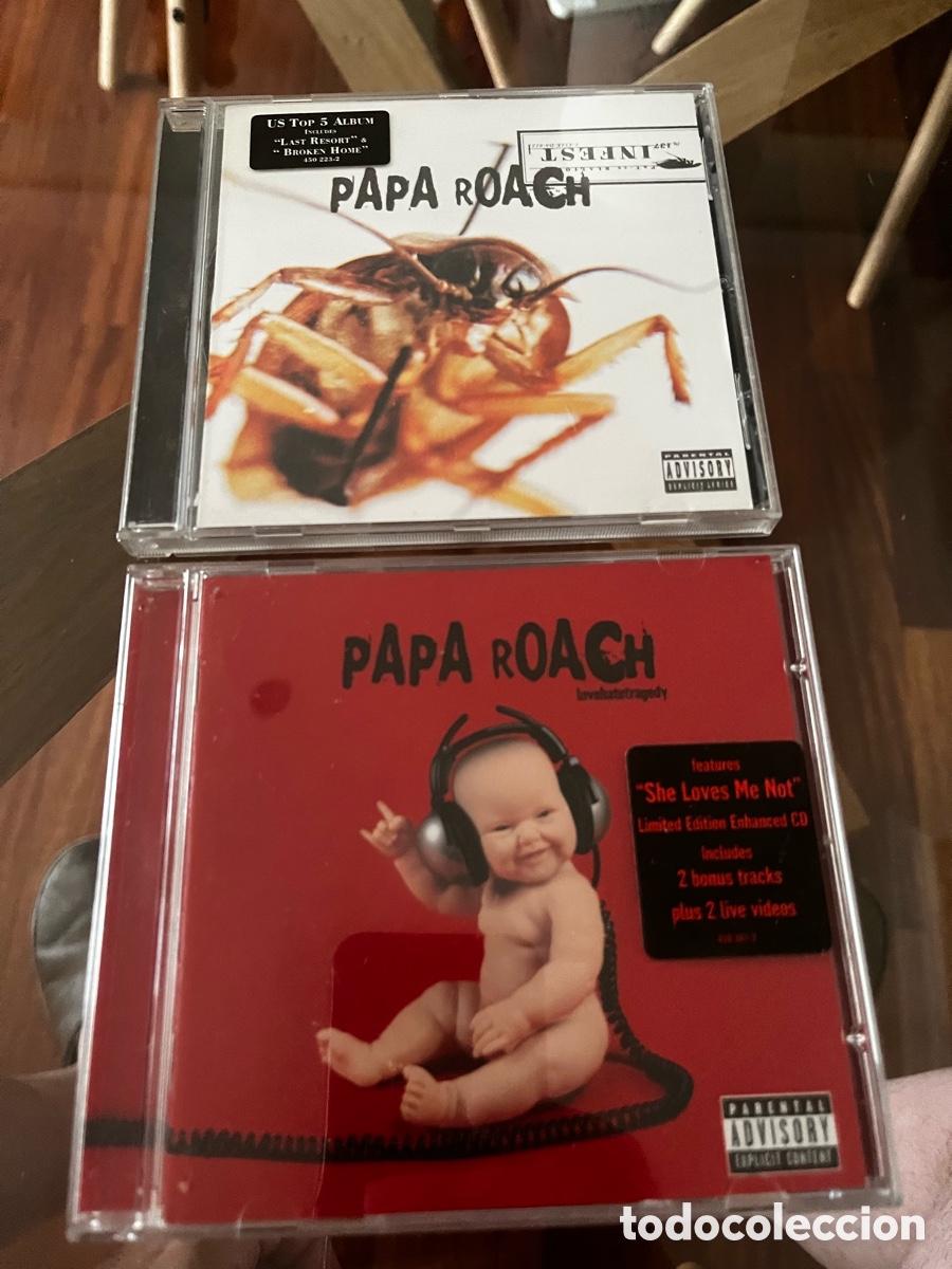 CDs de m&uacute;sica: PAPA ROACH - Infest & Levehatetragedy - Foto 1