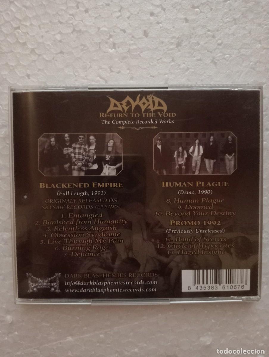 CDs de m&uacute;sica: Devoid - Return To The Void (The Complete Recorded Works) (CD, Comp) 2015 - Foto 2