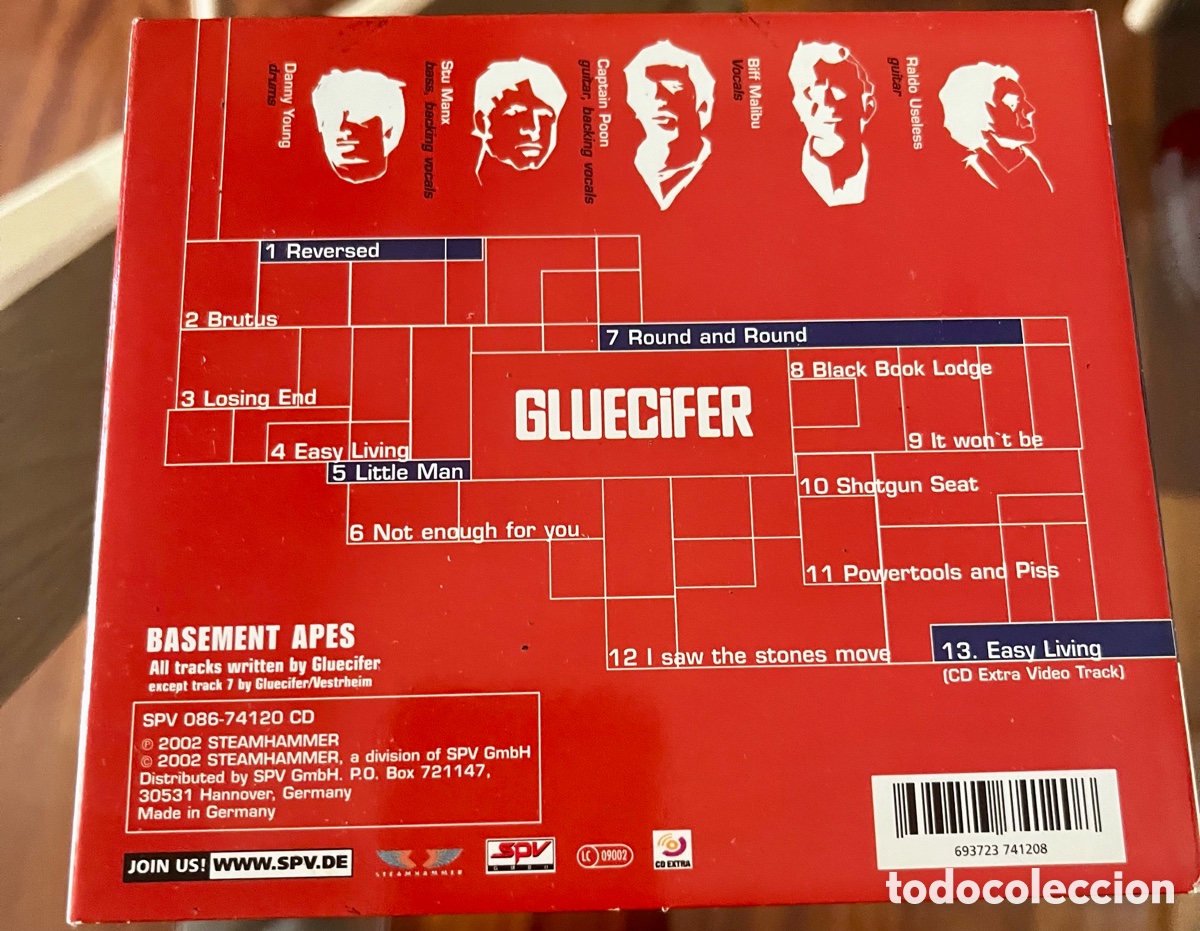CDs de m&uacute;sica: GLUECIFER - Basement Apes. - Foto 4
