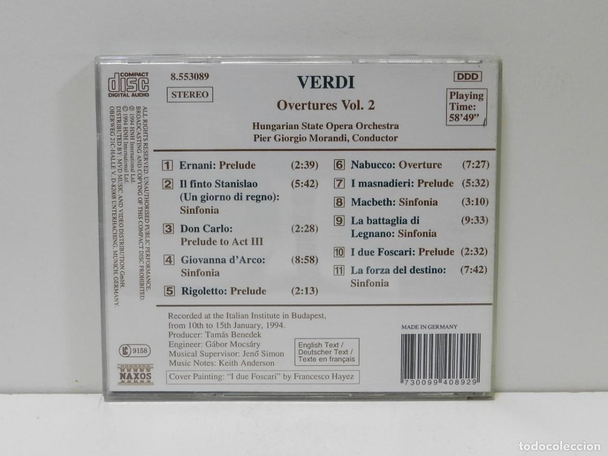 CDs de m&uacute;sica: DISCO CD. Verdi &ndash; Overtures Volume 1. COMPACT DISC. - Foto 2