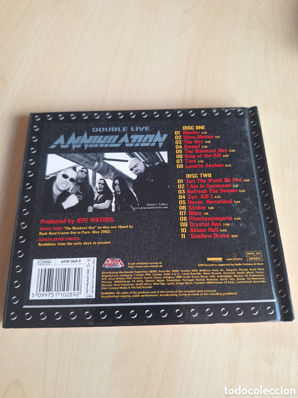 CDs de m&uacute;sica: SCD55 annihilator double live CD SEGUNDAMANO - Foto 2