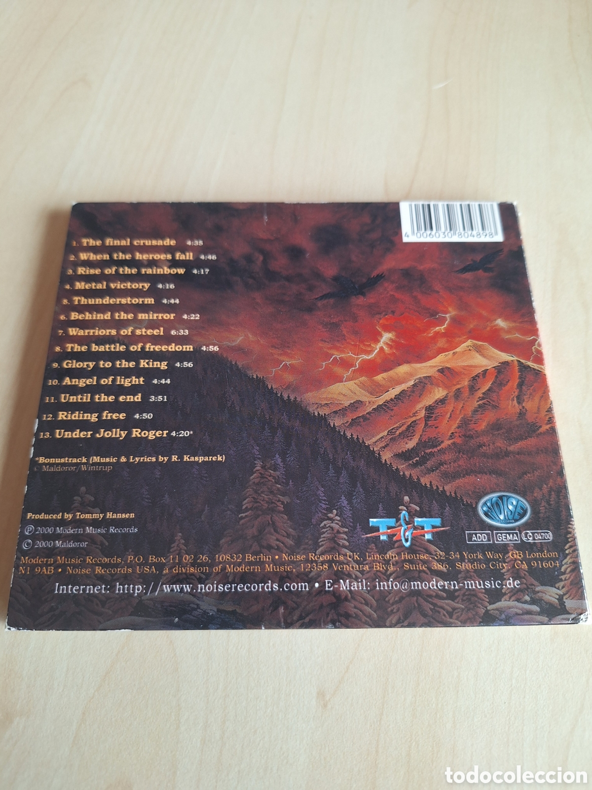 CDs de m&uacute;sica: Scd64 iron fire thunderstorm CD SEGUNDAMANO - Foto 2