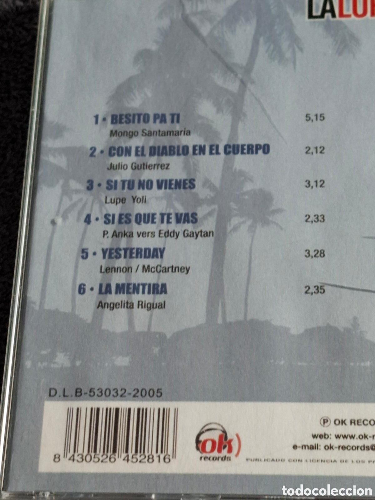 CDs de m&uacute;sica: CD47. La Lupe - La Lupe, Ok Records 2005. - Foto 5