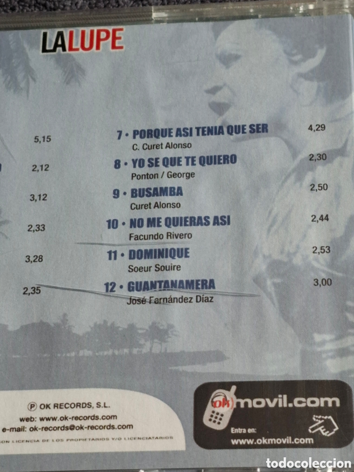 CDs de m&uacute;sica: CD47. La Lupe - La Lupe, Ok Records 2005. - Foto 6