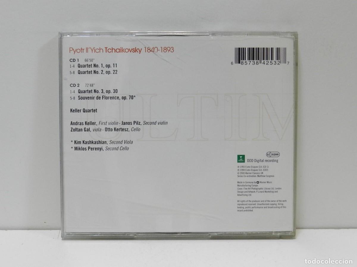 CDs de m&uacute;sica: DISCO 2 X CD. Tchaikovsky &ndash; The Three String Quartets - Souvenir De Florence. COMPACT DISC. - Foto 2