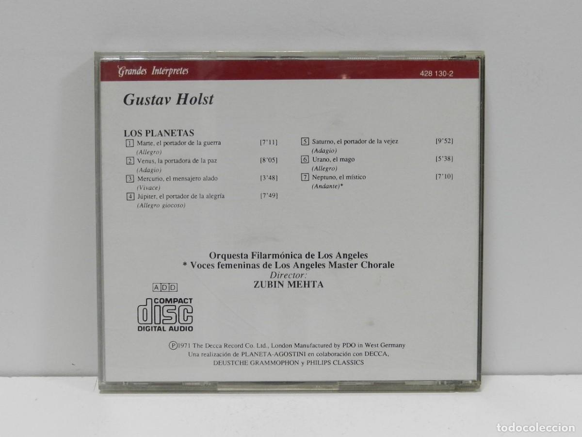 CDs de m&uacute;sica: DISCO CD. Mehta &ndash; Holst, Los Planetas - Grandes Int&eacute;rpretes. COMPACT DISC. - Foto 2