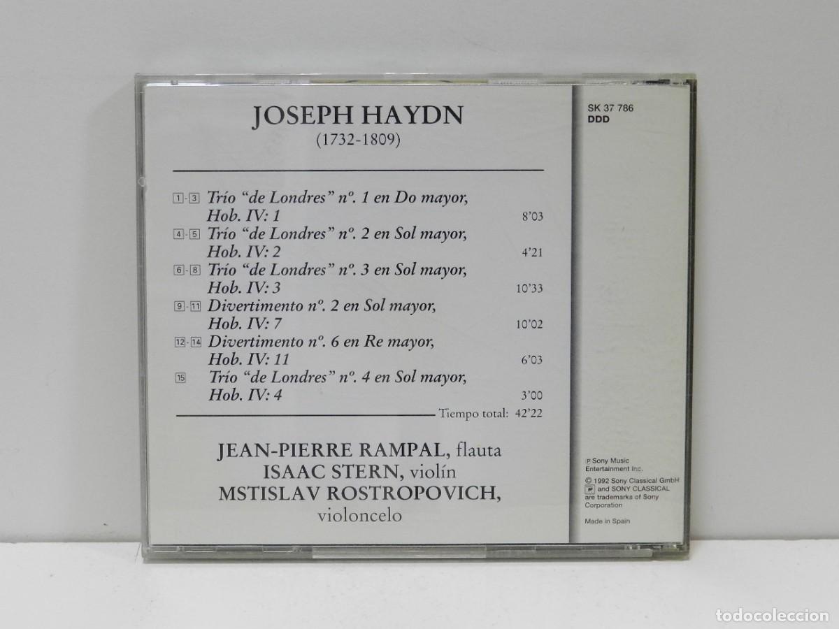 CDs de m&uacute;sica: DISCO CD. Haydn &ndash; &rdquo;London&rdquo; Trios. COMPACT DISC. - Foto 2