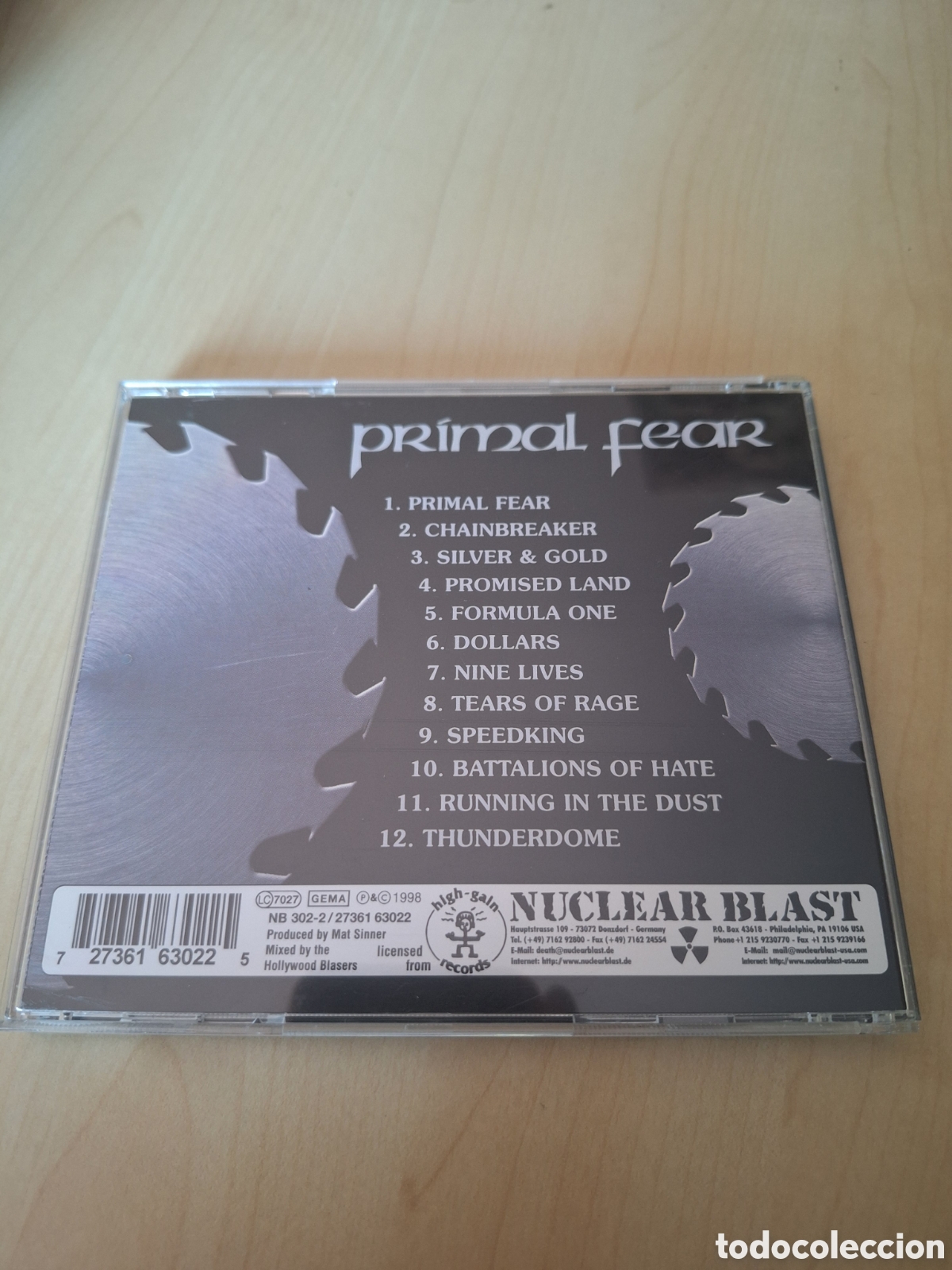 CDs de m&uacute;sica: SCD74 primal fear CD SEGUNDAMANO - Foto 2