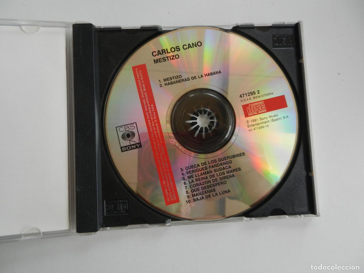 CDs de m&uacute;sica: CARLOS CANO - MESTIZO - CD SONY 1992 - Foto 2