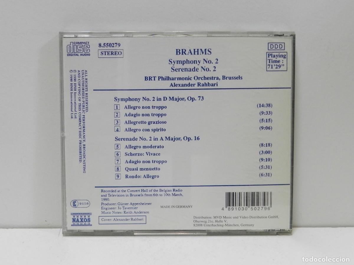 CDs de m&uacute;sica: DISCO CD. Brahms &ndash; Symphony No. 2. COMPACT DISC. - Foto 2