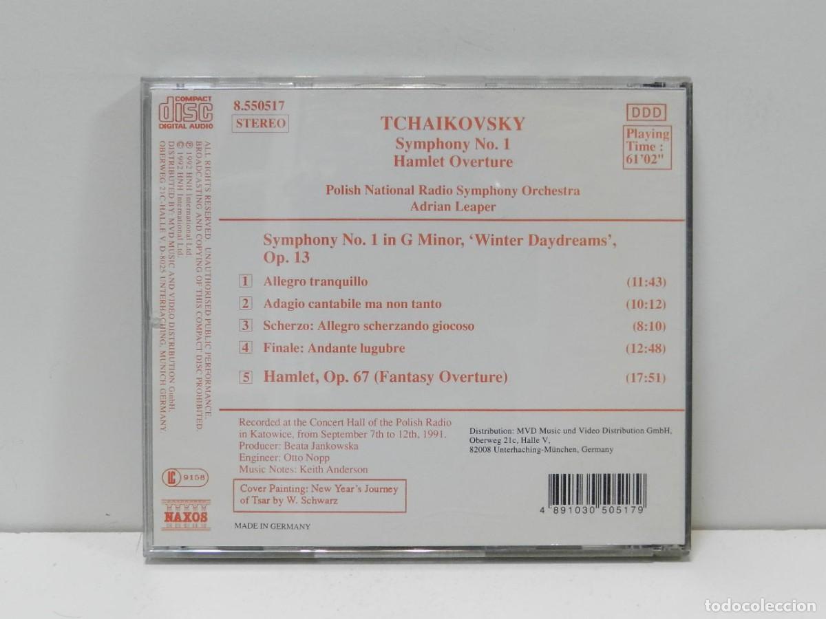 CDs de m&uacute;sica: DISCO CD. Tchaikovsky &ndash; Symphony No. 1 / Hamlet Overture. COMPACT DISC. - Foto 2