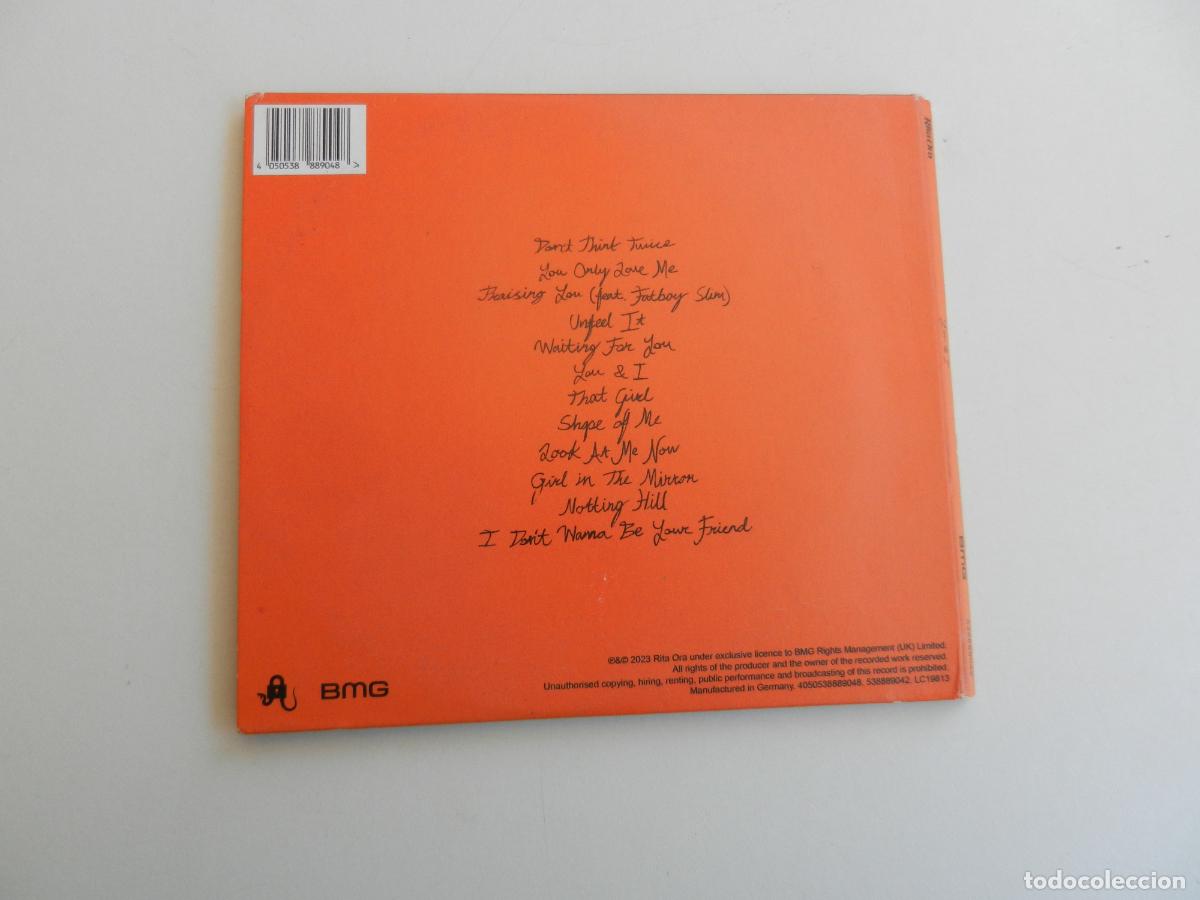 CDs de m&uacute;sica: RITA ORA - BMG - DIGIPACK - CD 2023 - Foto 4