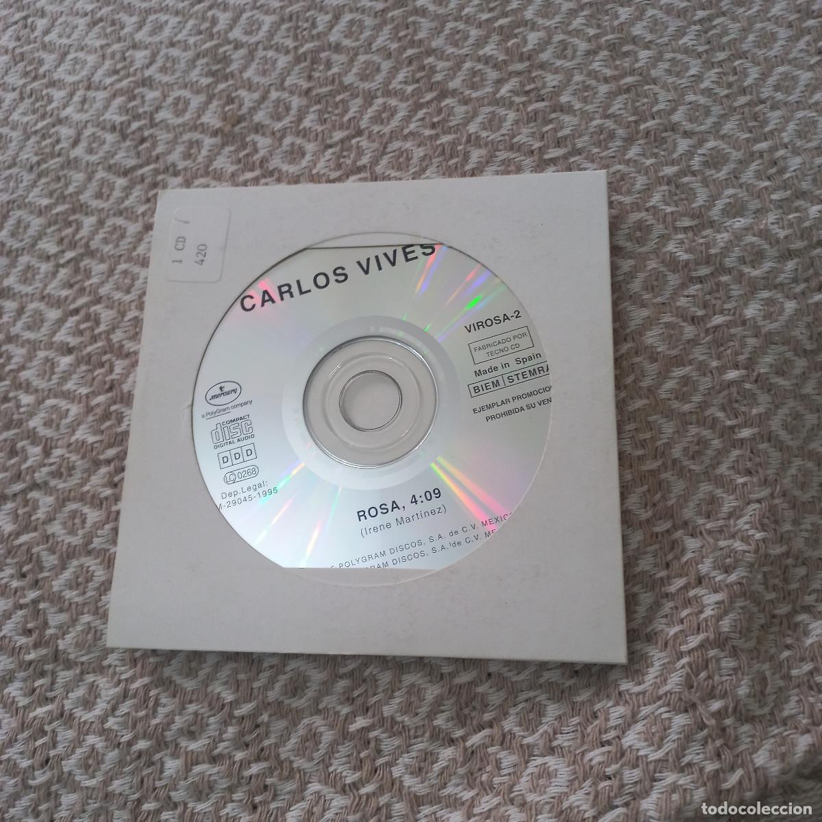 CDs de m&uacute;sica: CARLOS VIVES / ROSA (CD SINGLE ) - Foto 1