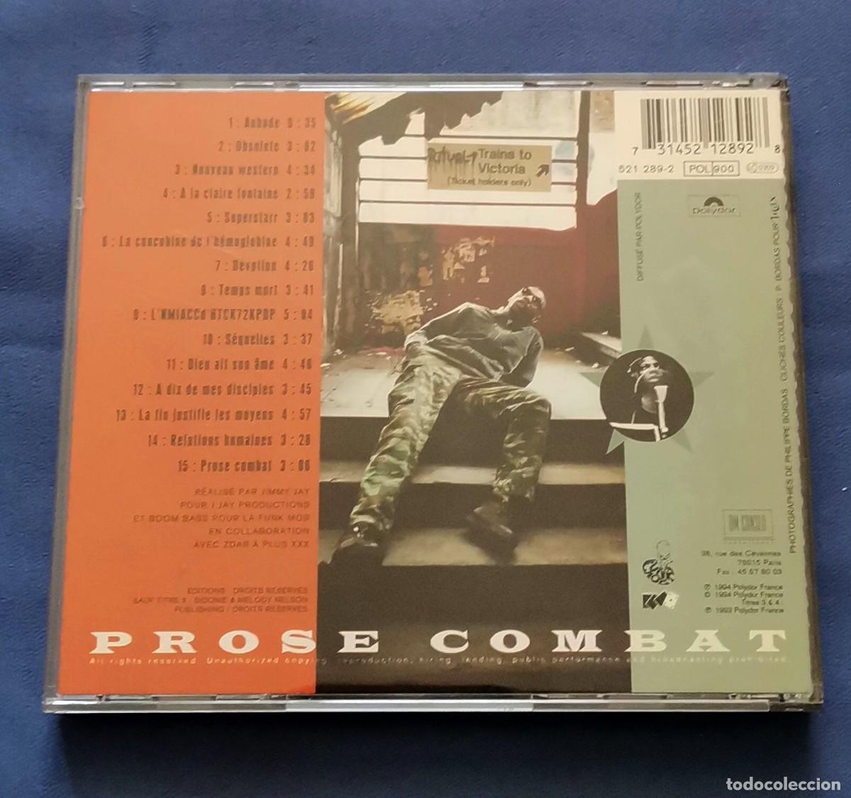 CDs de m&uacute;sica: MC Solaar &lrm;&ndash; Prose Combat cd Francia 1994 - Foto 2