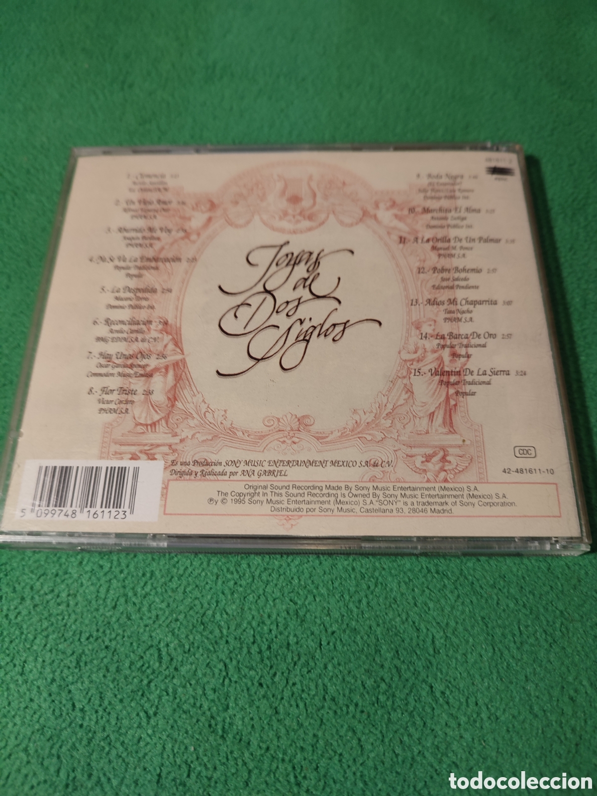 CDs de m&uacute;sica: Ana Gabriel - Joyas de dos siglos - Foto 3