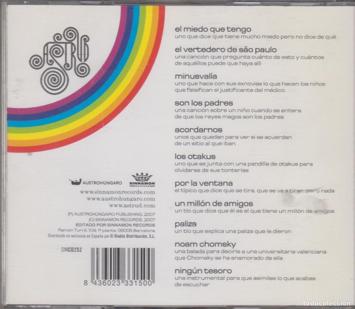 CDs de m&uacute;sica: Astrud cd T&uacute; no existes 2007 - Foto 2