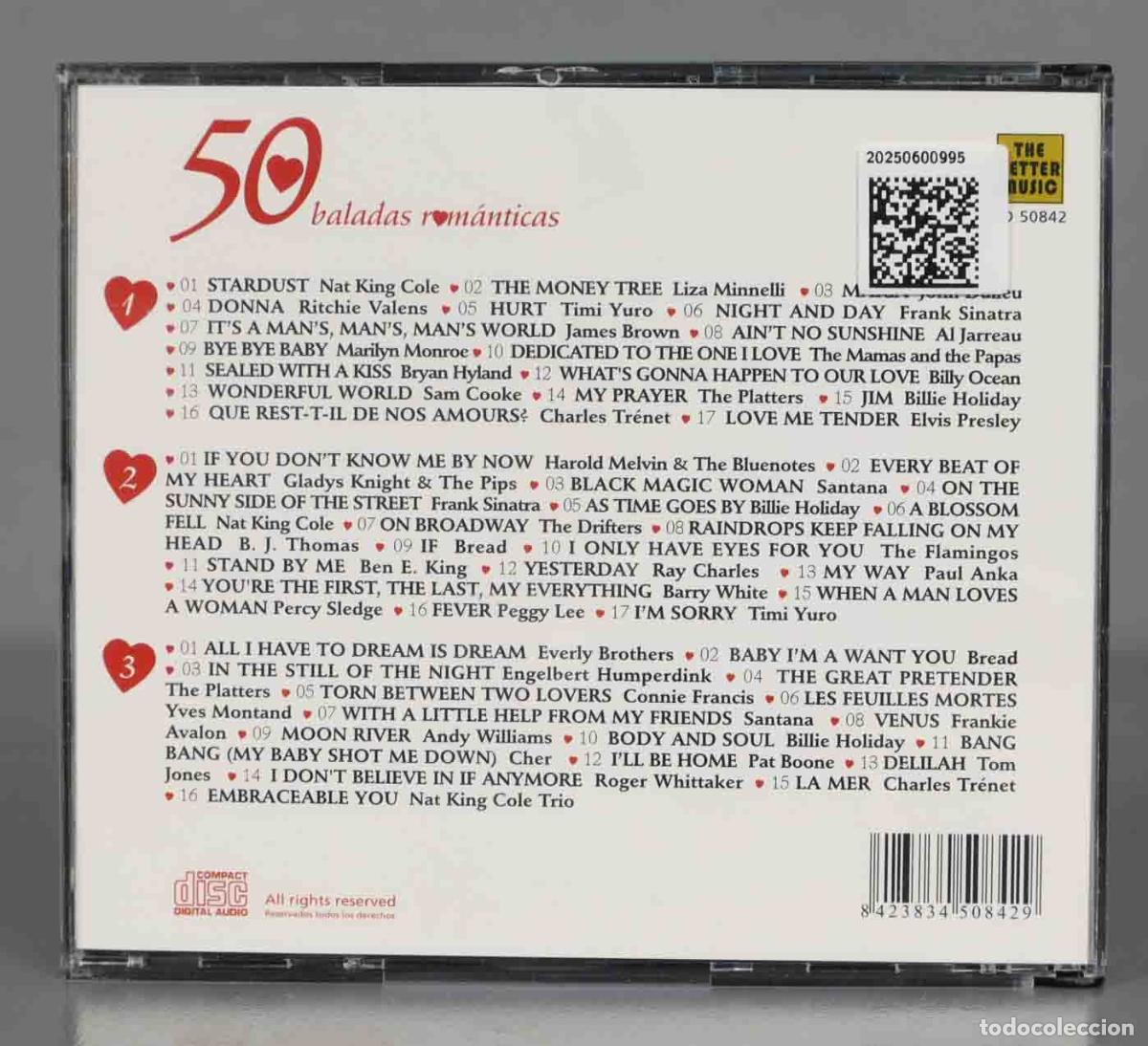 CDs de m&uacute;sica: CD. 50 BALADAS ROMANTICAS - Foto 2