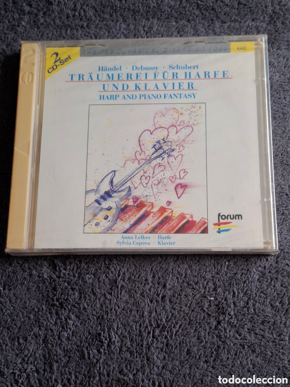 CDs de m&uacute;sica: CD48. Tr&auml;umerei F&uuml;r Harfe Und Klavier, Nuevo, Precintado Original, Sin Estrenar Ni Usar.