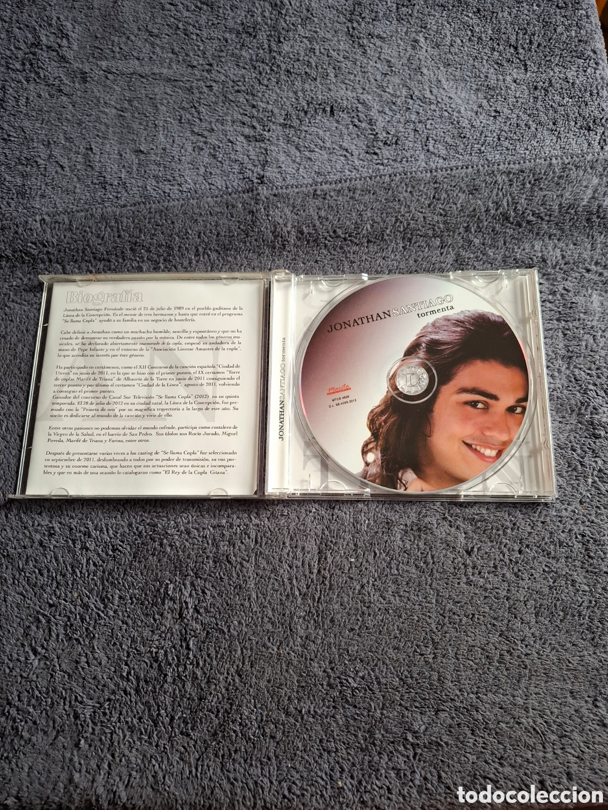 CDs de m&uacute;sica: CD48. Jonathan Santiago - Tormenta, Marita Ediciones 2012. - Foto 2