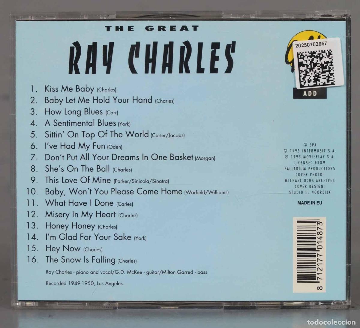 CDs de m&uacute;sica: CD. Ray Charles &ndash; Greatest - Foto 2