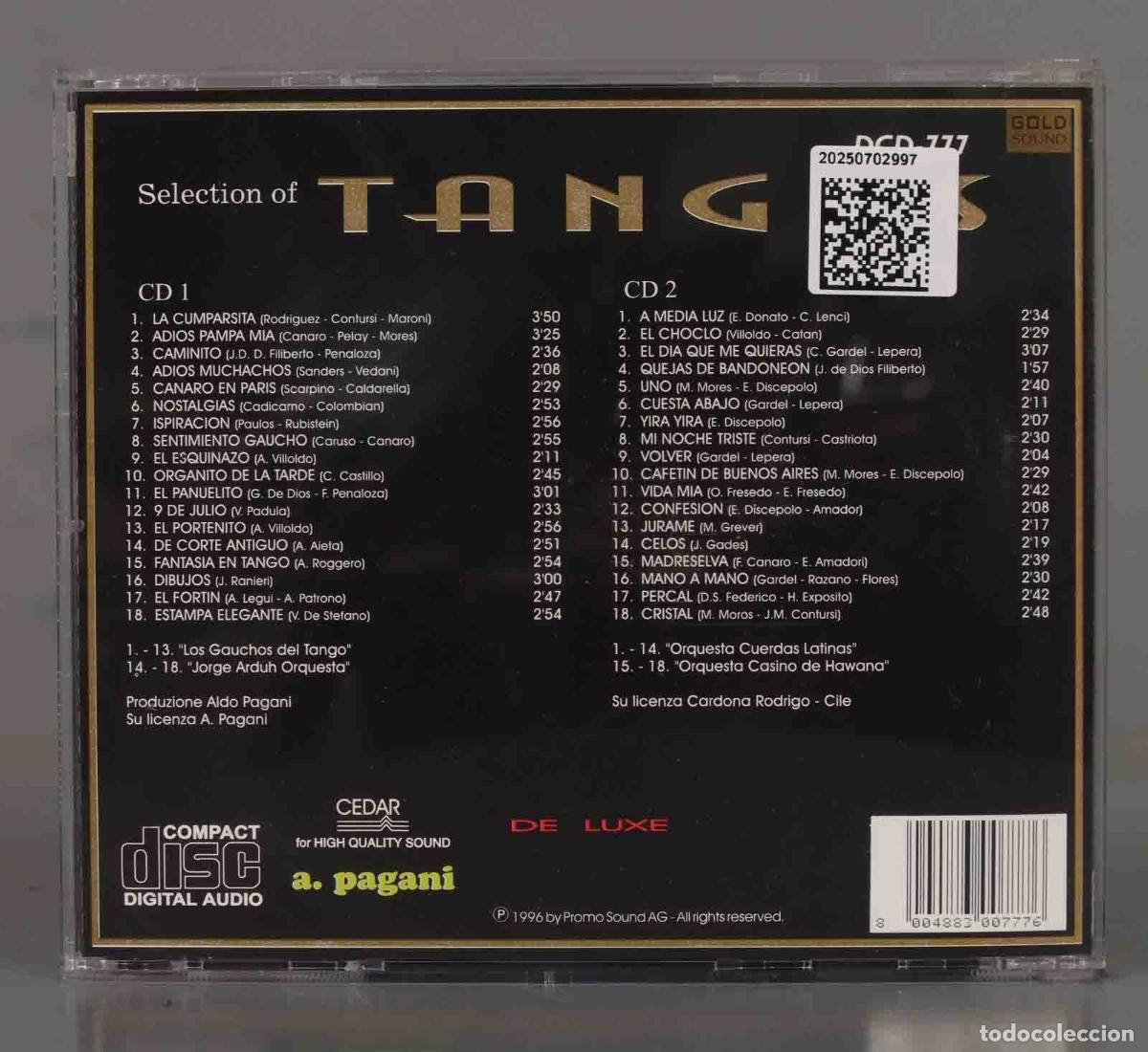 CDs de m&uacute;sica: CD. Various &ndash; Selection Of Tangos - Foto 2