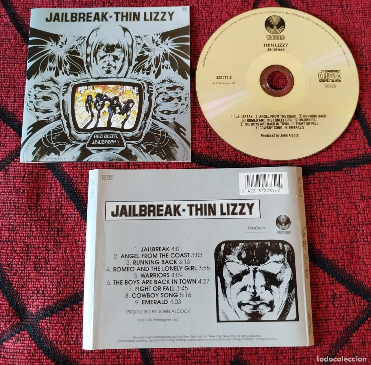 CDs de m&uacute;sica: THIN LIZZY ** Jailbreak ** CD REEDICION USA - Foto 1