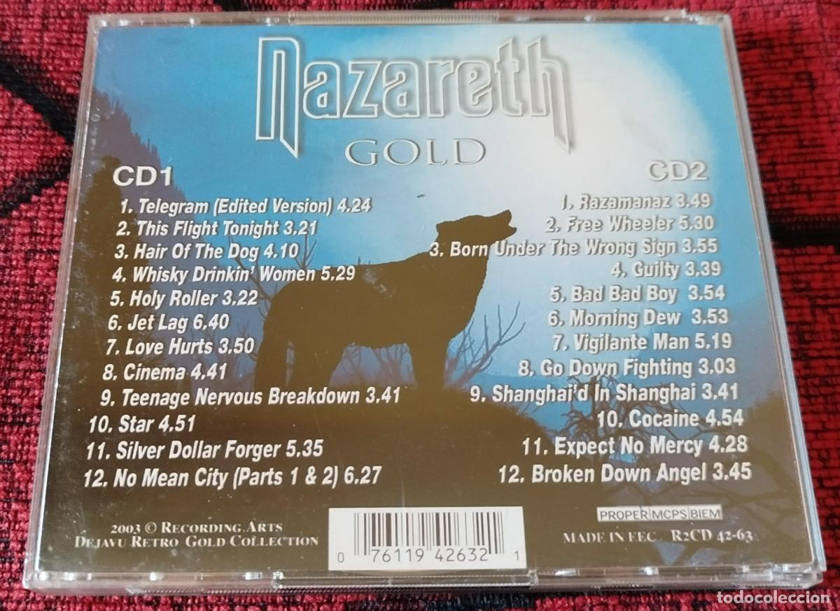 CDs de m&uacute;sica: NAZARETH ** Gold ** DOBLE CD 2003 - Foto 2