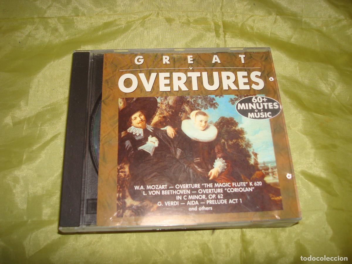 CDs de m&uacute;sica: GREAT OVERTURES. MOZAR, BEETHOVEN, VERDI,,,CD. IMPECABLE(#) - Foto 1