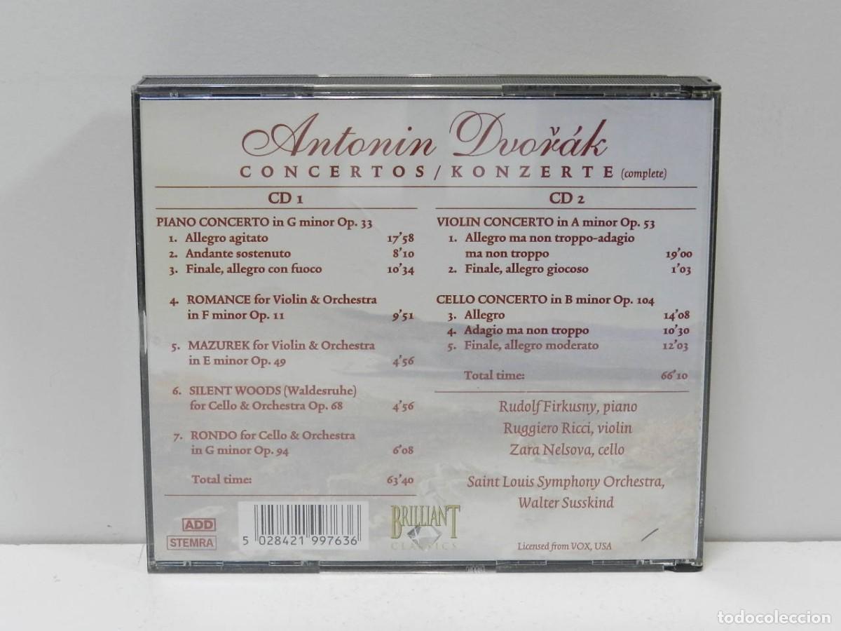 CDs de m&uacute;sica: DISCO 2 X CD. Dvoř&aacute;k &ndash; Concertos (Complete). COMPACT DISC. - Foto 2