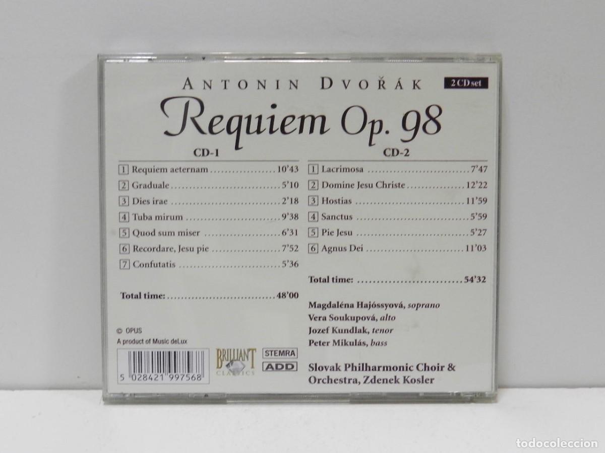 CDs de m&uacute;sica: DISCO 2 X CD. Dvoř&aacute;k &ndash; Requiem. COMPACT DISC. - Foto 2