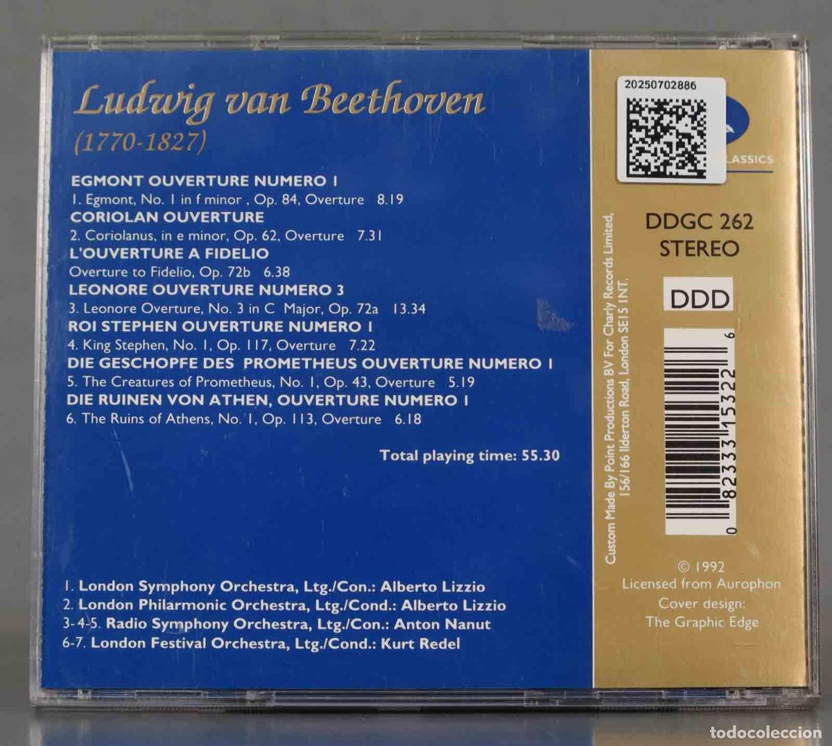 CDs de m&uacute;sica: CD. BEETHOVEN. REDEL. EGMONT OUVERTURE - Foto 1