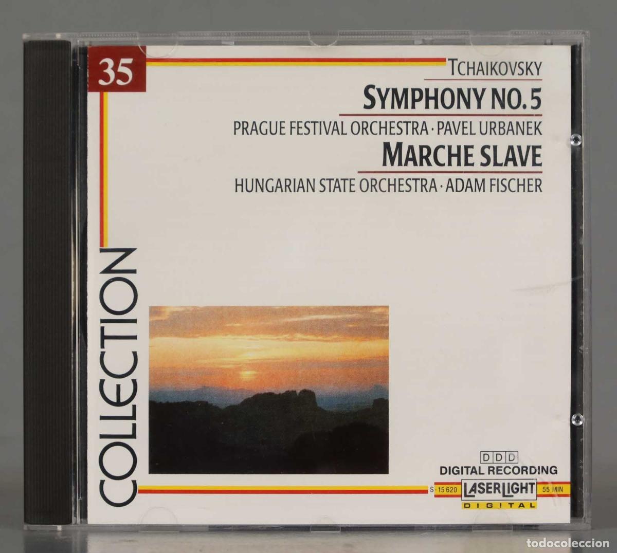 CDs de m&uacute;sica: CD. TCHAIKOVSKY SYMPHONY No. 5 - MARCHE SLAVE - Foto 1