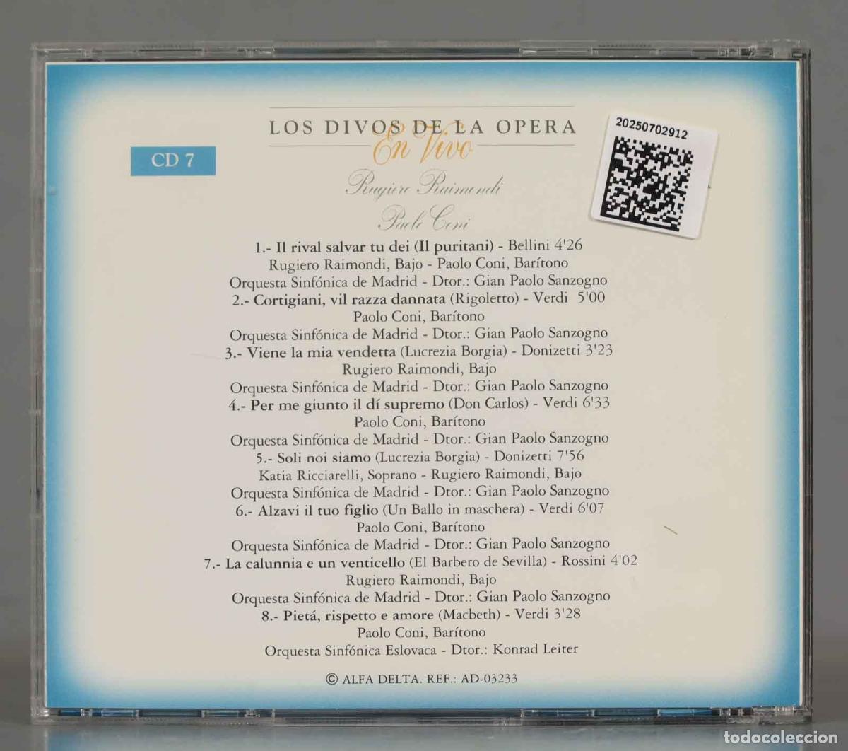 CDs de m&uacute;sica: CD. RAIMOND. CONI. LOS DIVOS DE LA OPERA - Foto 2
