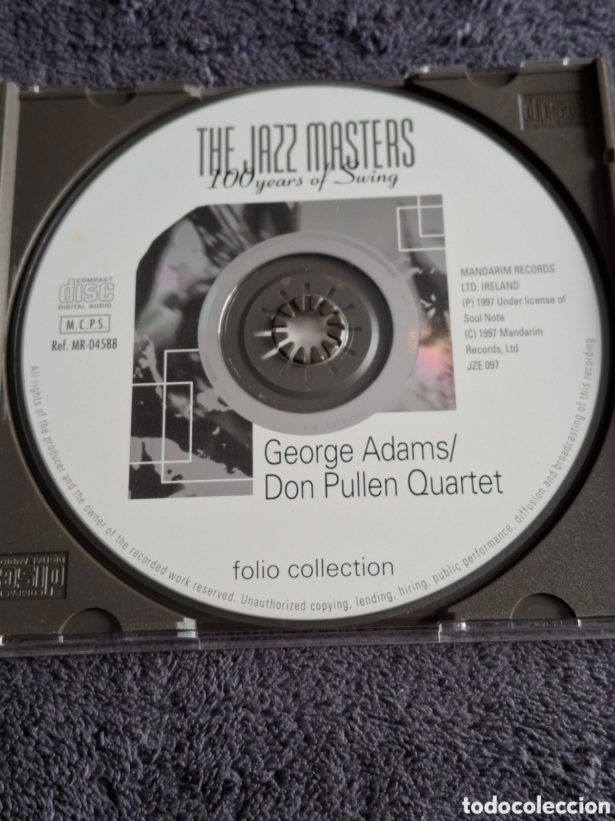 CDs de m&uacute;sica: CD49. The Jazz Master - George Adams/Don Pullen Quartet, Ediciones Folio 1997. - Foto 2
