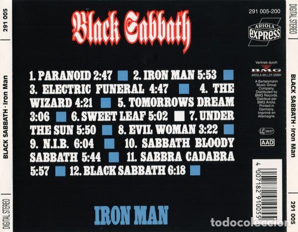 CDs de m&uacute;sica: Black Sabbath &ndash; Iron Man - CD - Foto 2