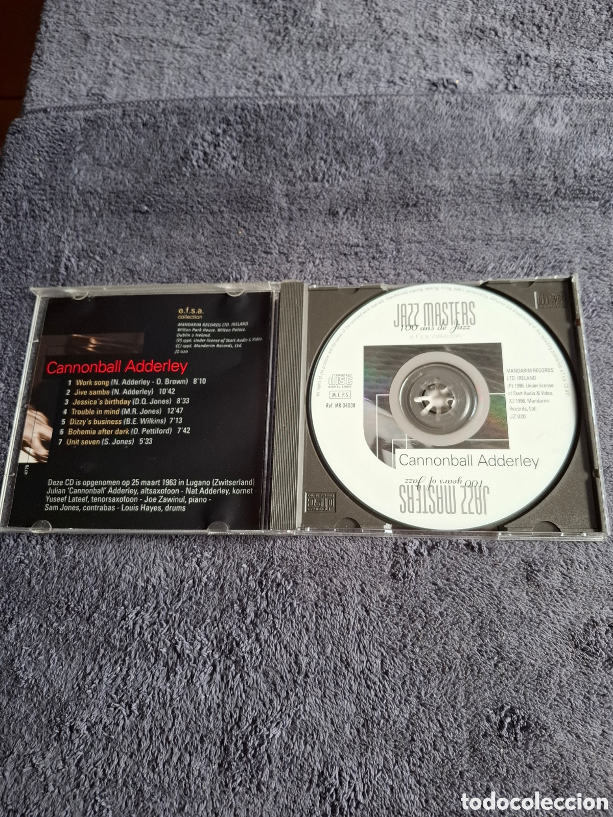 CDs de m&uacute;sica: CD49. The Jazz Master - Cannonball Adderley, Ediciones Folio 1996. - Foto 2