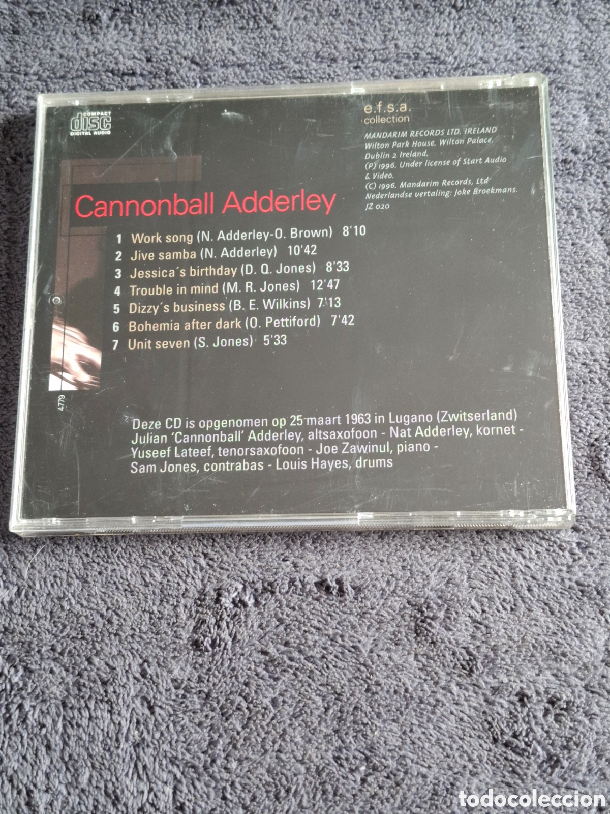 CDs de m&uacute;sica: CD49. The Jazz Master - Cannonball Adderley, Ediciones Folio 1996. - Foto 5