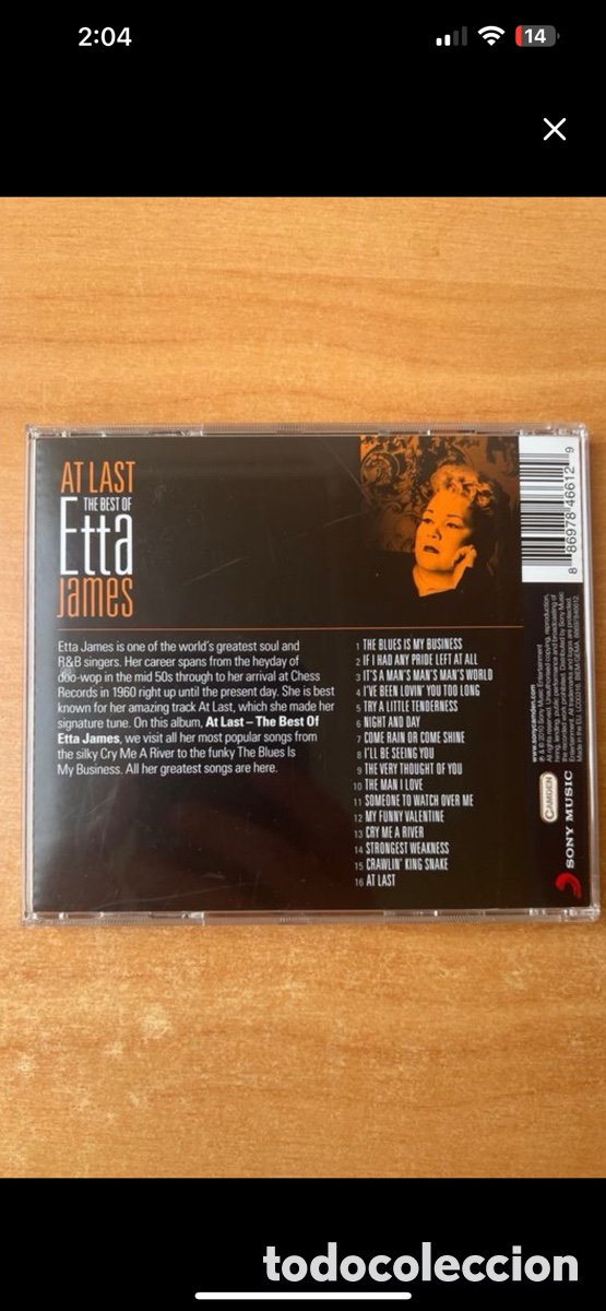 CDs de m&uacute;sica: Etta James : At Last Best Of - Foto 2