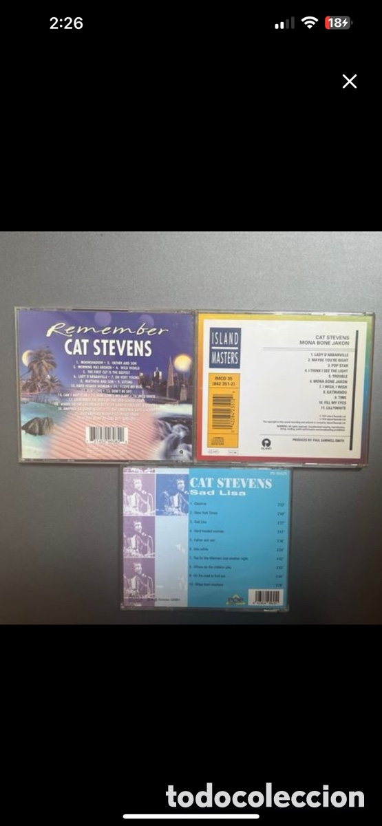 CDs de m&uacute;sica: Cat Stevens - Pack 3 Discos - Foto 2