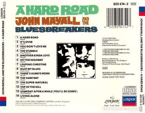 CDs de m&uacute;sica: John Mayall & The Bluesbreakers &ndash; A Hard Road - Foto 2
