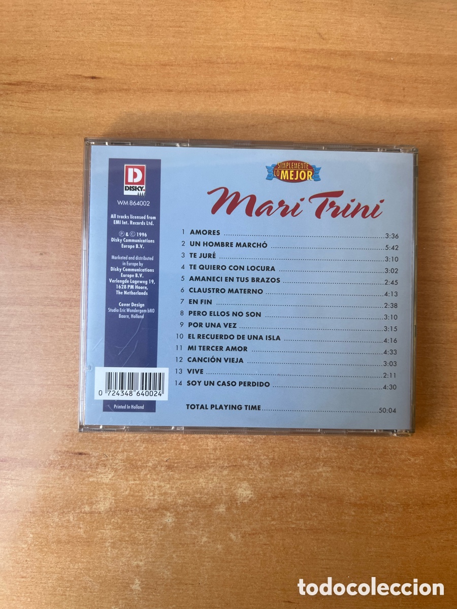 CDs de m&uacute;sica: Mari Trini : Lo Mejor - Foto 2