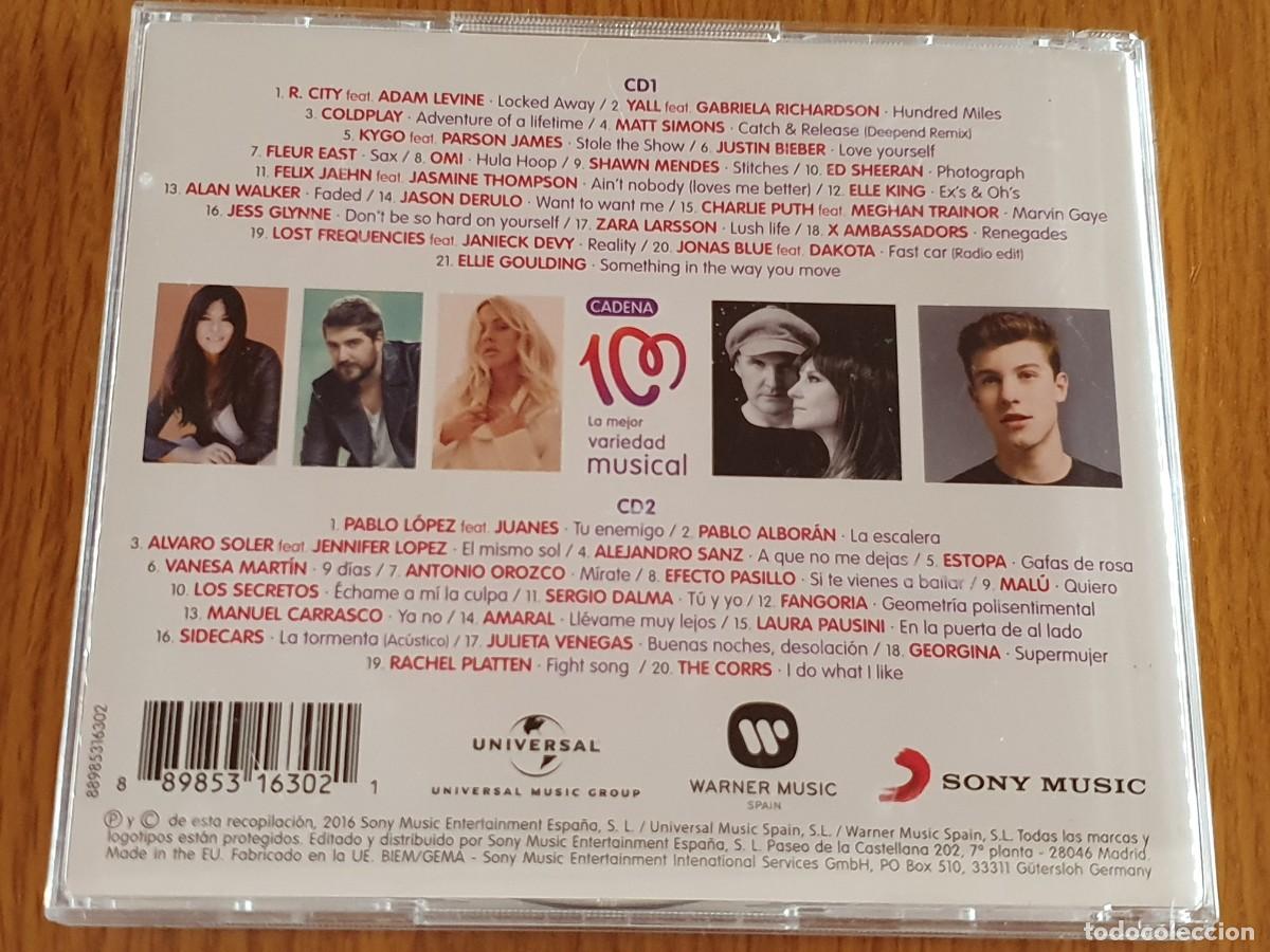 CDs de m&uacute;sica: 2 CD - Cadena 100 - los n&uacute;meros 1 - 2016 - Foto 4