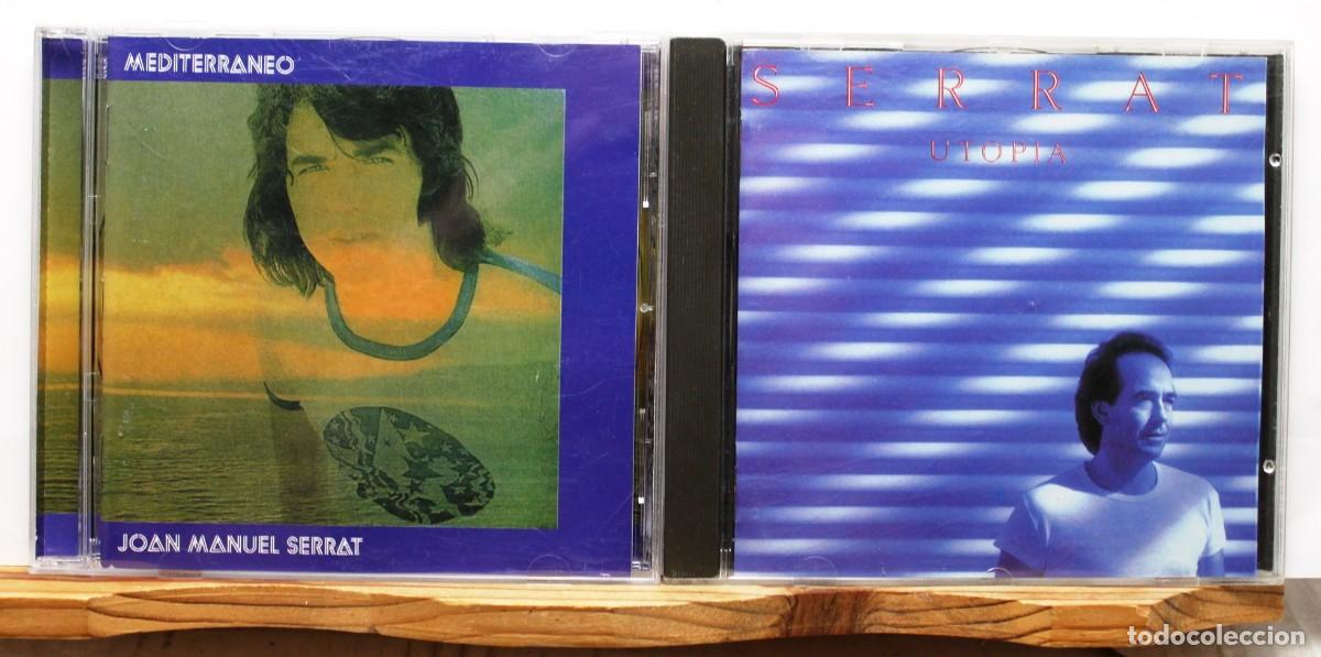 CDs de m&uacute;sica: CD. 2 CD. JOAN MANUEL SERRAT. MEDITERRANEO. UTOPIA. - Foto 1