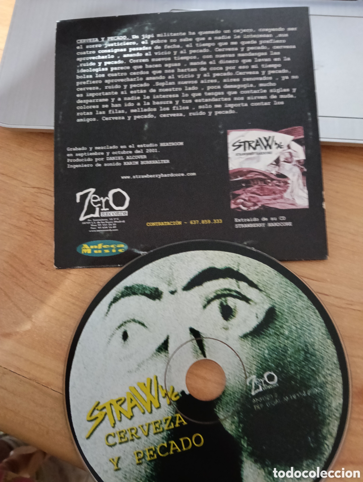 CDs de m&uacute;sica: CD Single STRAWBERRY HC &rdquo;Cerveza y pecado&rdquo; - Foto 2