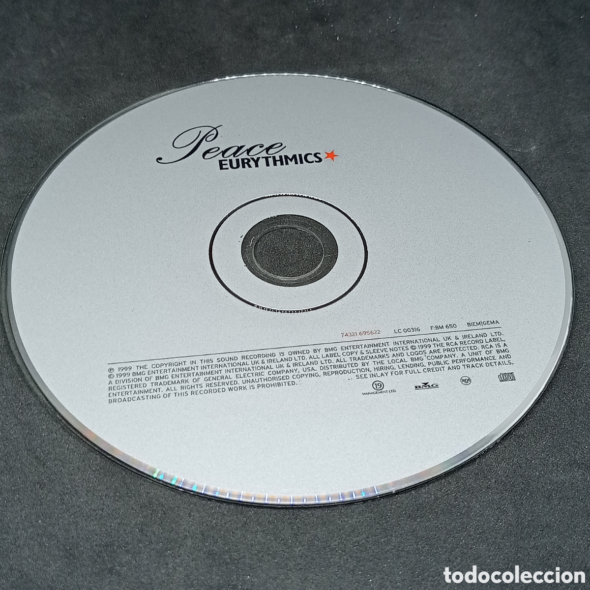 CDs de m&uacute;sica: EURYTHMICS - PEACE - CD - 1999 - DISCO VERIFICADO - Foto 6