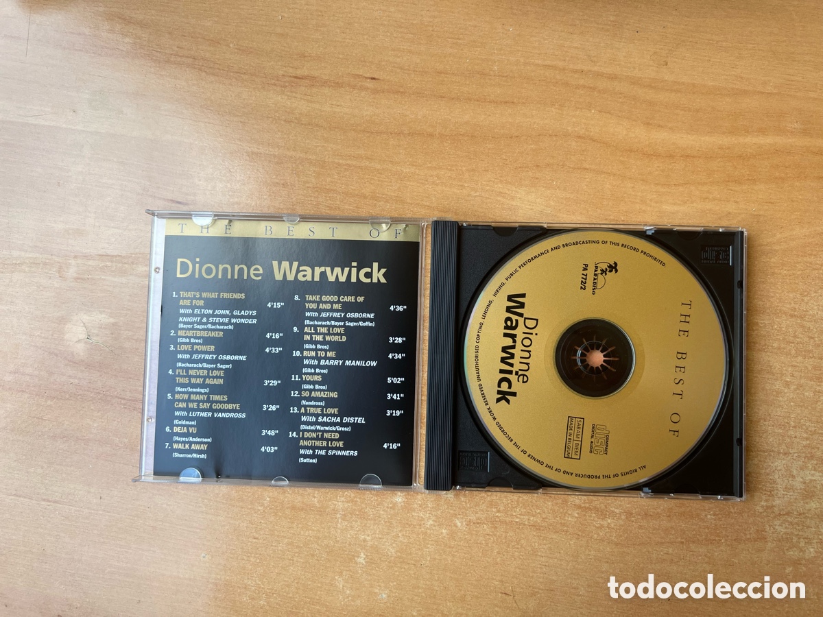 CDs de m&uacute;sica: Dionne Warwick : The Best Of - Foto 3