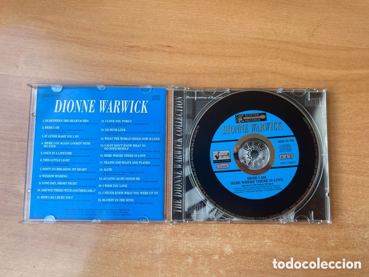 CDs de m&uacute;sica: Dionne Warwick : Here I Am - 2 in 1 - Foto 3