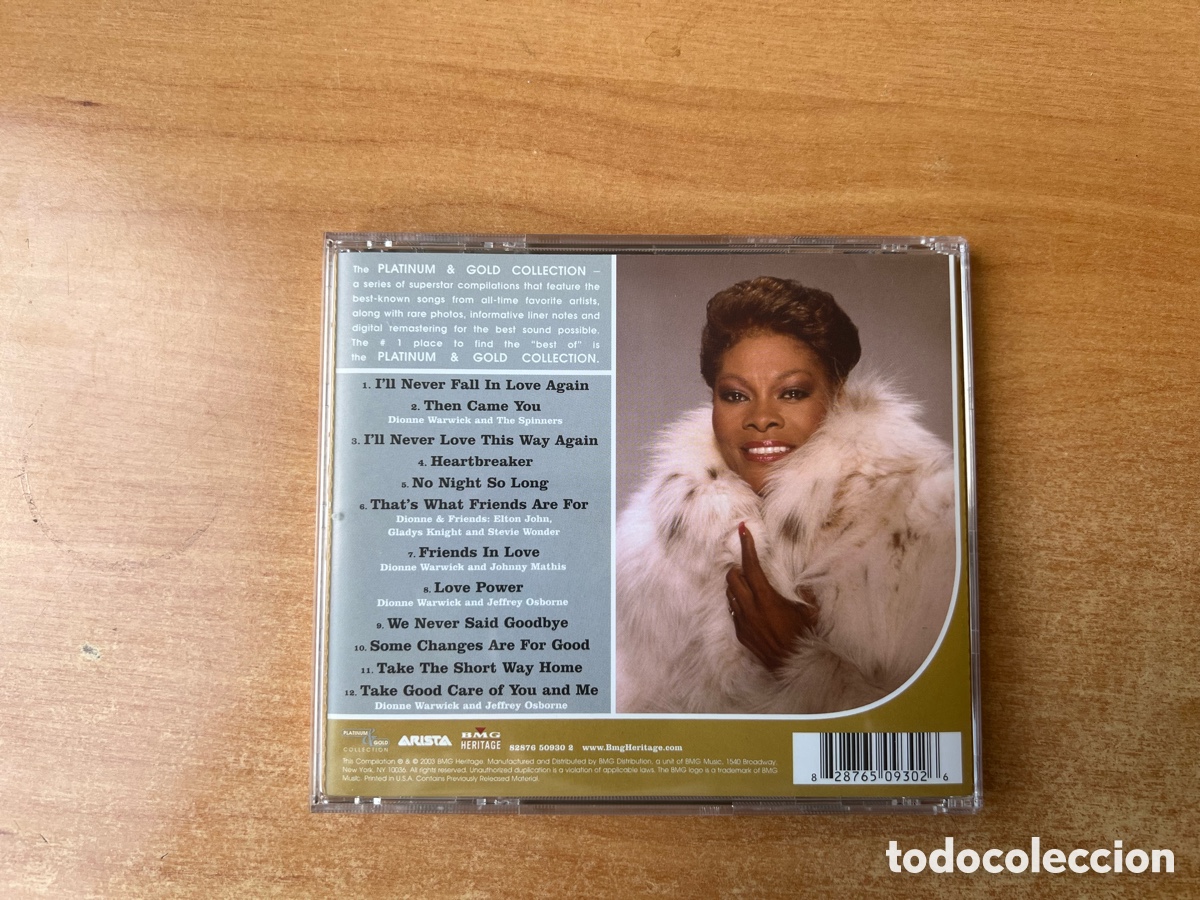 CDs de m&uacute;sica: Dionne Warwick : The Hits - Foto 4
