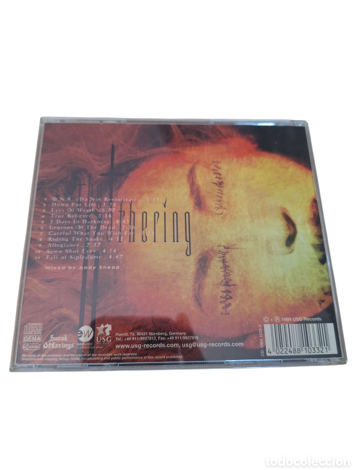 CDs de m&uacute;sica: CD4 testament the gathering CD SEGUNDAMANO - Foto 2