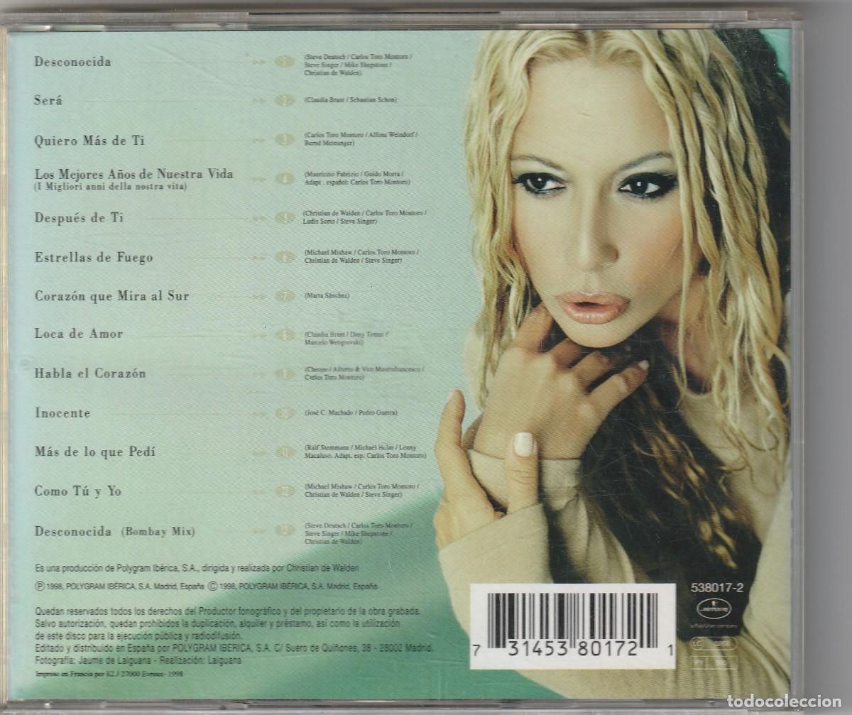 CDs de m&uacute;sica: MARTA SANCHEZ - DESCONOCIDA (CD POLYGRAM 1998) - Foto 2